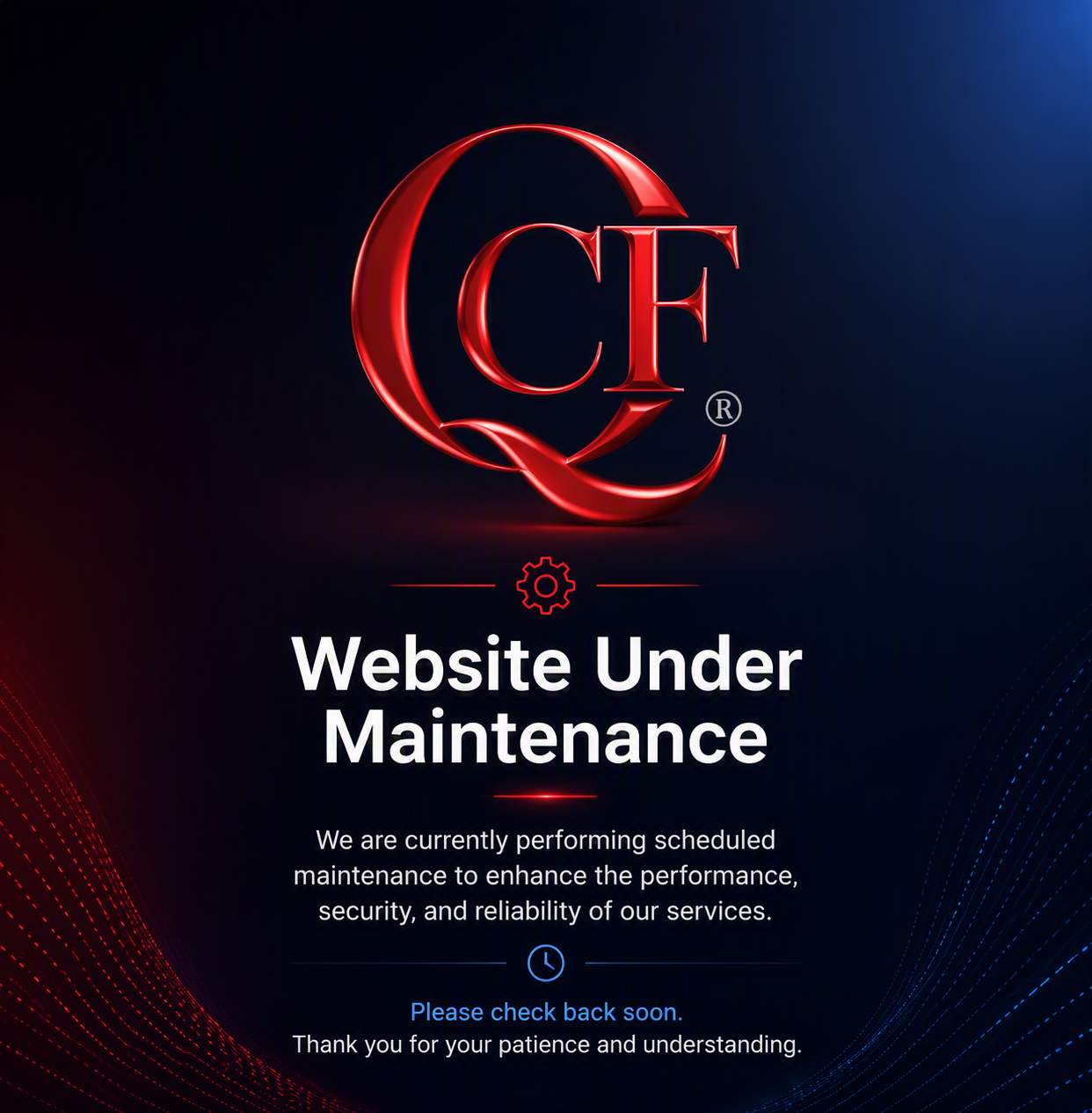 Website under maintenance